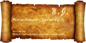 Morschauer Jozafát névjegykártya